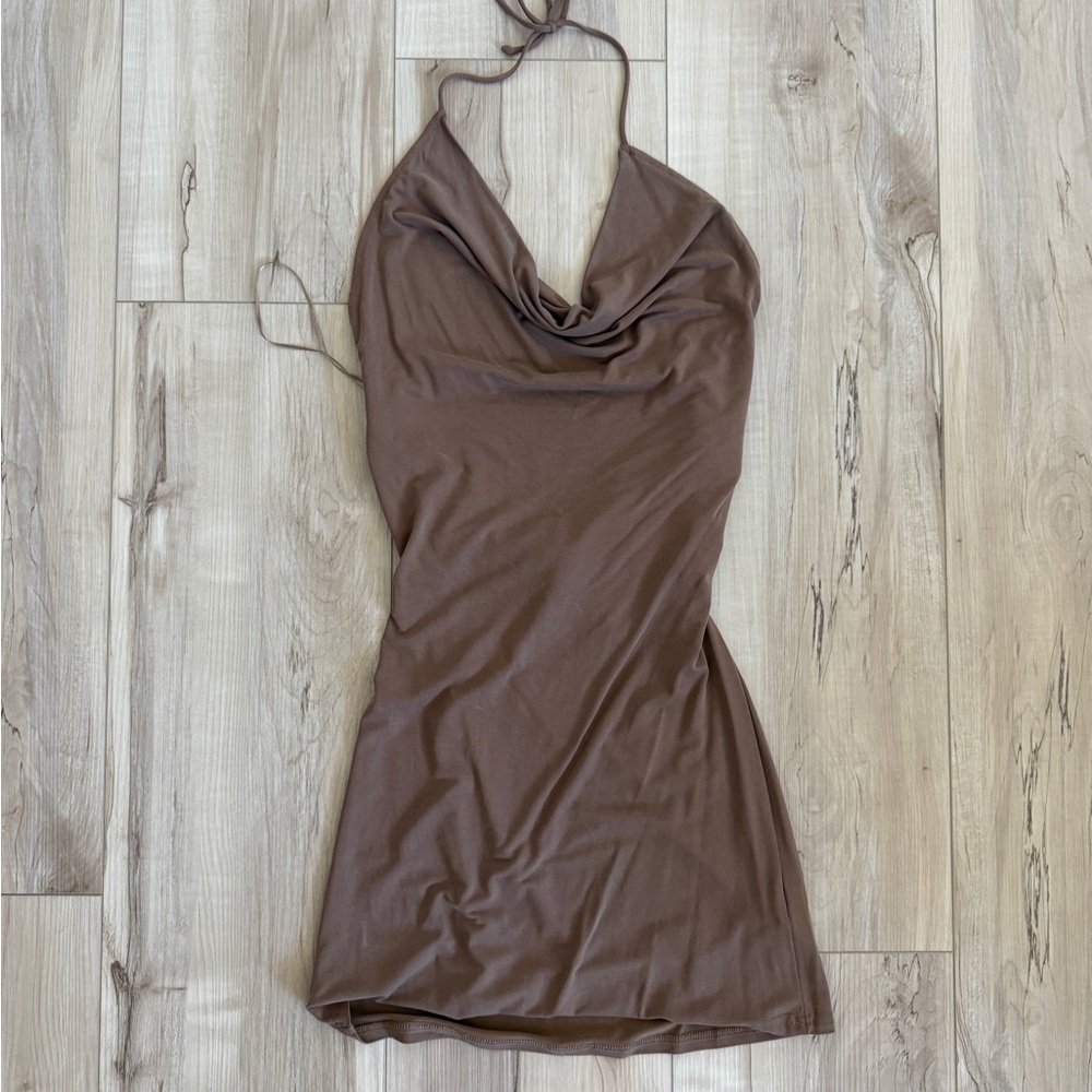 Brown Mini Dress